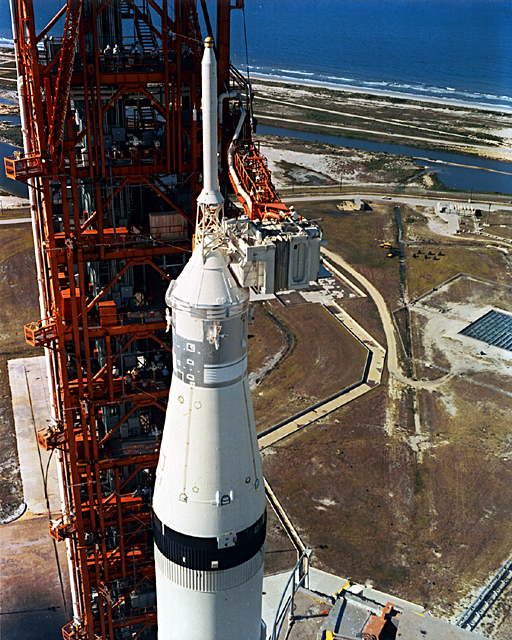 Space History Photo: Saturn V Preparations